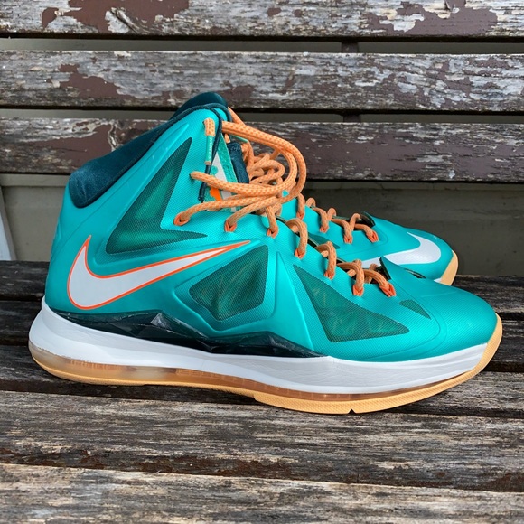 Lebron James 10 Setting Atomic Teal Total Orange - Picture 2 of 8